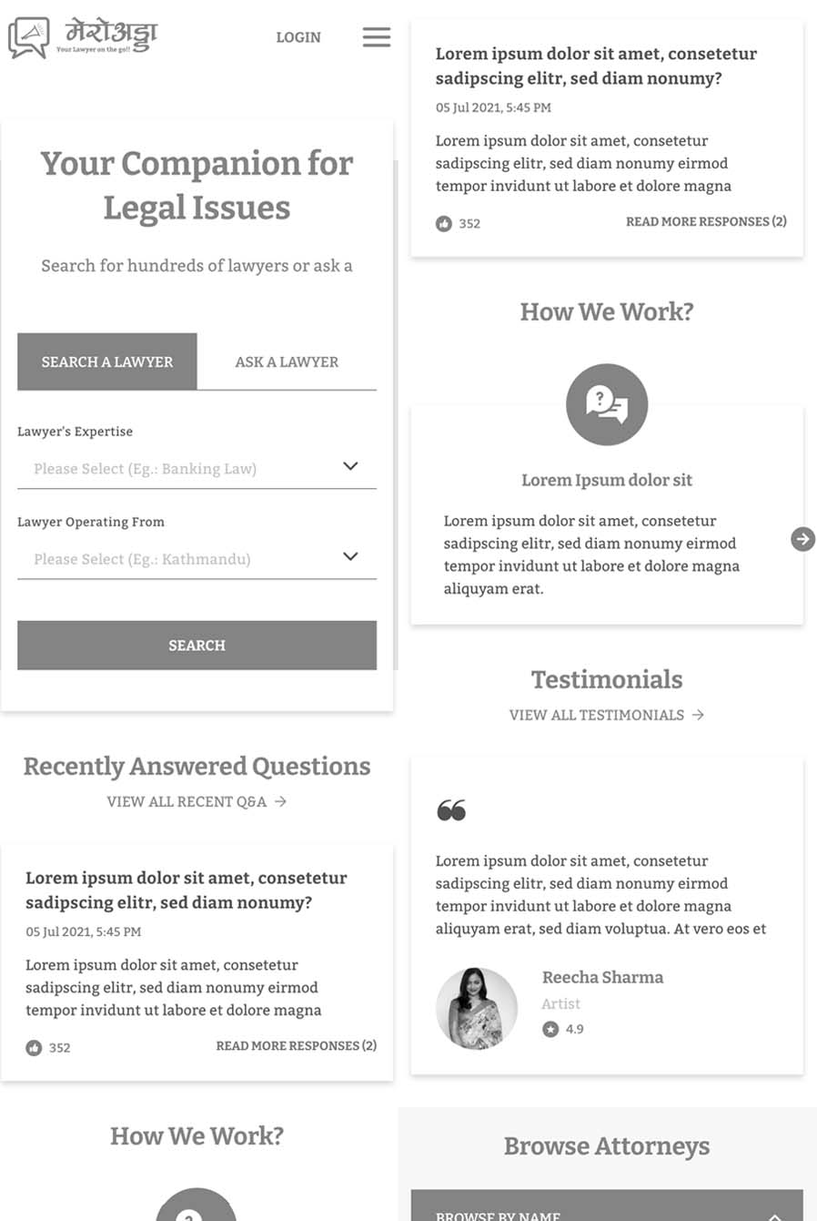 MeroAdda Wireframe Process1