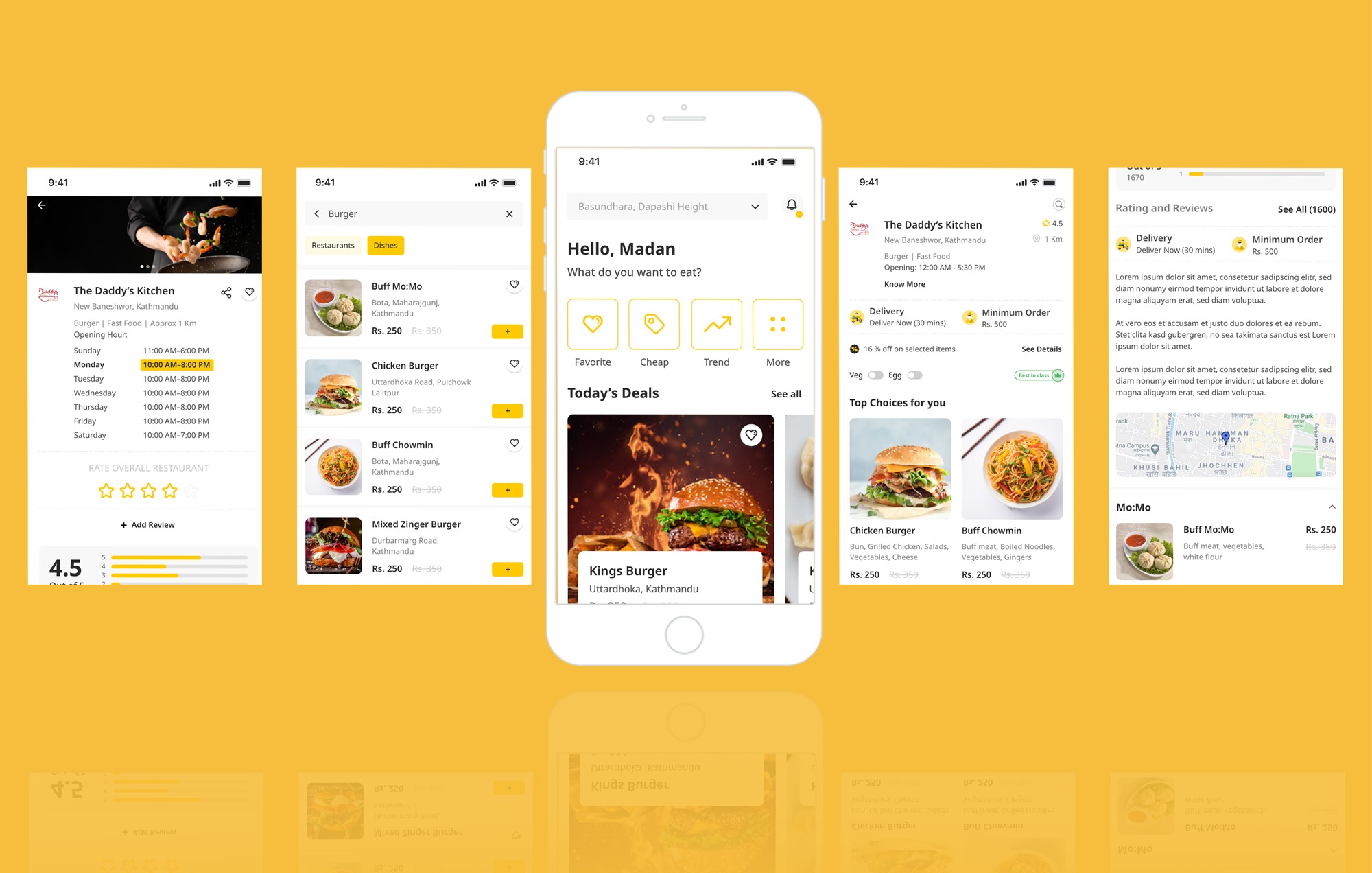 Food App Design