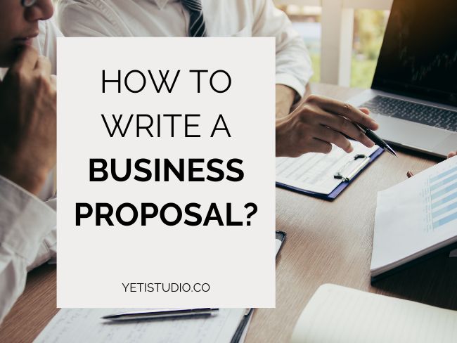 How to write a business proposal