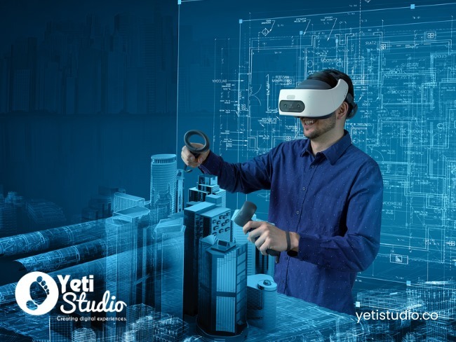 Image showing a person with VR equipment 